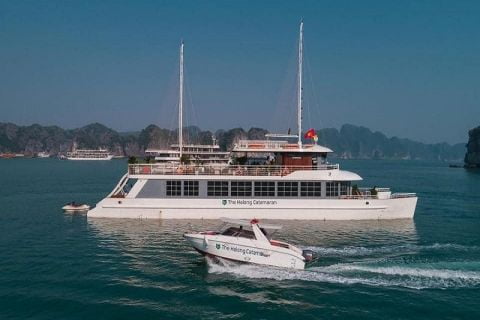 Tour du thuyền Catamaran Luxury - vịnh Lan Hạ 1 ngày